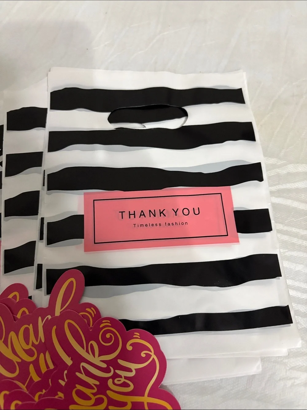 Thank you bags and cards bundle of 25 pieces